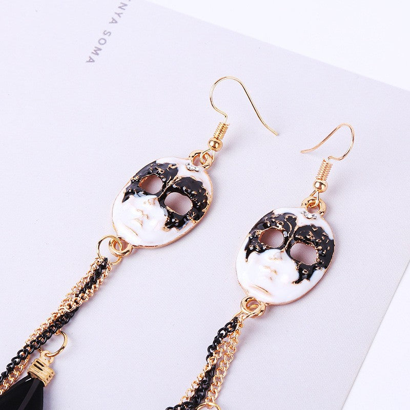 Bohemian Feather Earrings With 304 Stainless Steel Ear Pins Featuring Tassel Craftsmanship