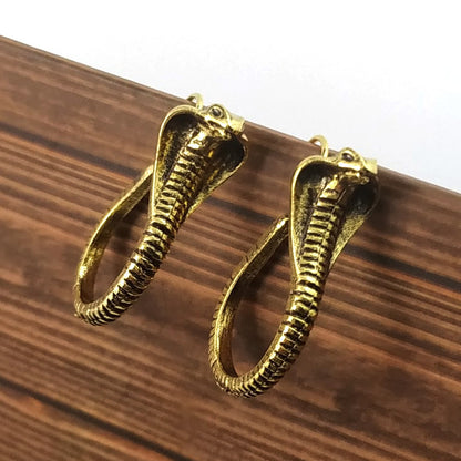 Retro Unisex Snake Earrings In Alloy With Silver Plated Electroplated Finish And 304 Stainless Steel Ear Pins