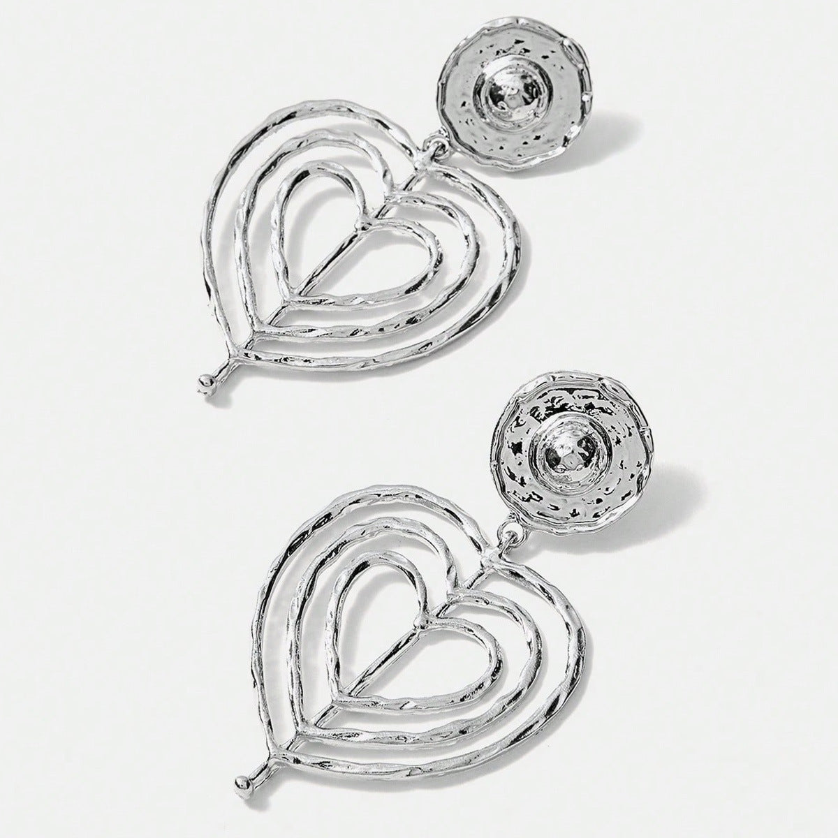 Ocean For Unisex Retro Stud Earrings In Silver With Zinc Alloy And 304 Stainless Steel Posts
