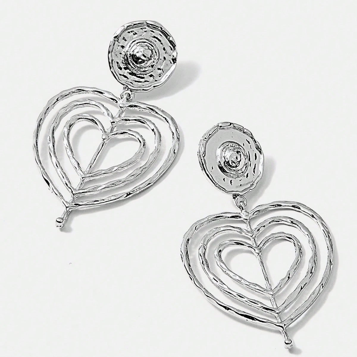 Ocean For Unisex Retro Stud Earrings In Silver With Zinc Alloy And 304 Stainless Steel Posts