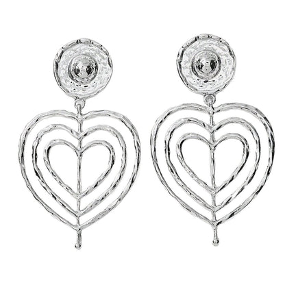 Ocean For Unisex Retro Stud Earrings In Silver With Zinc Alloy And 304 Stainless Steel Posts