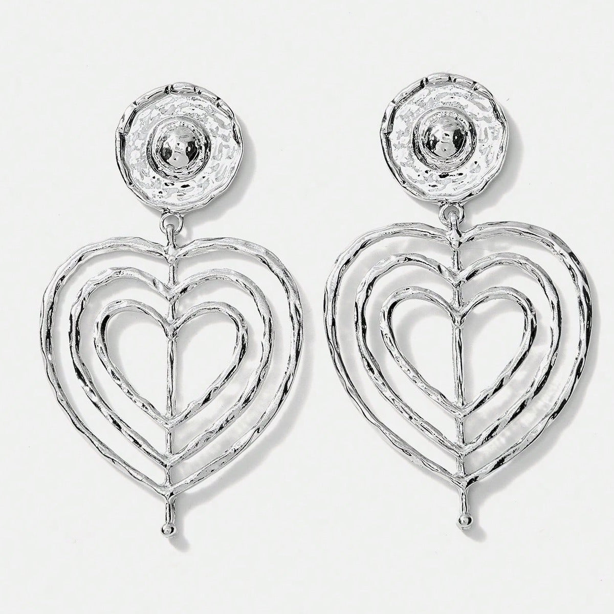 Ocean For Unisex Retro Stud Earrings In Silver With Zinc Alloy And 304 Stainless Steel Posts