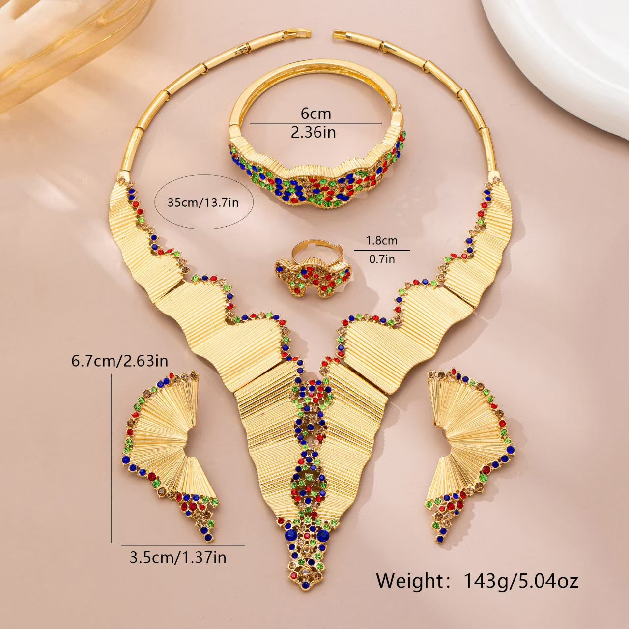 Luxurious Asymmetrical Flowers Necklace For Women With Handmade Zinc Alloy Chain And Rhinestone Inlay