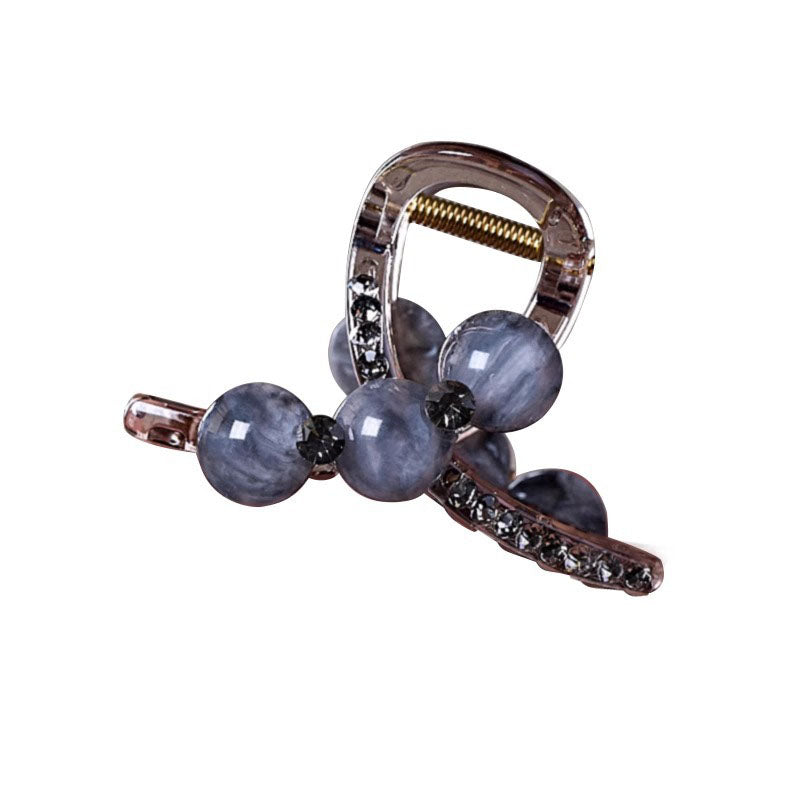 Ocean Shiny Barrette Hairpin For Women With Artificial Gemstones