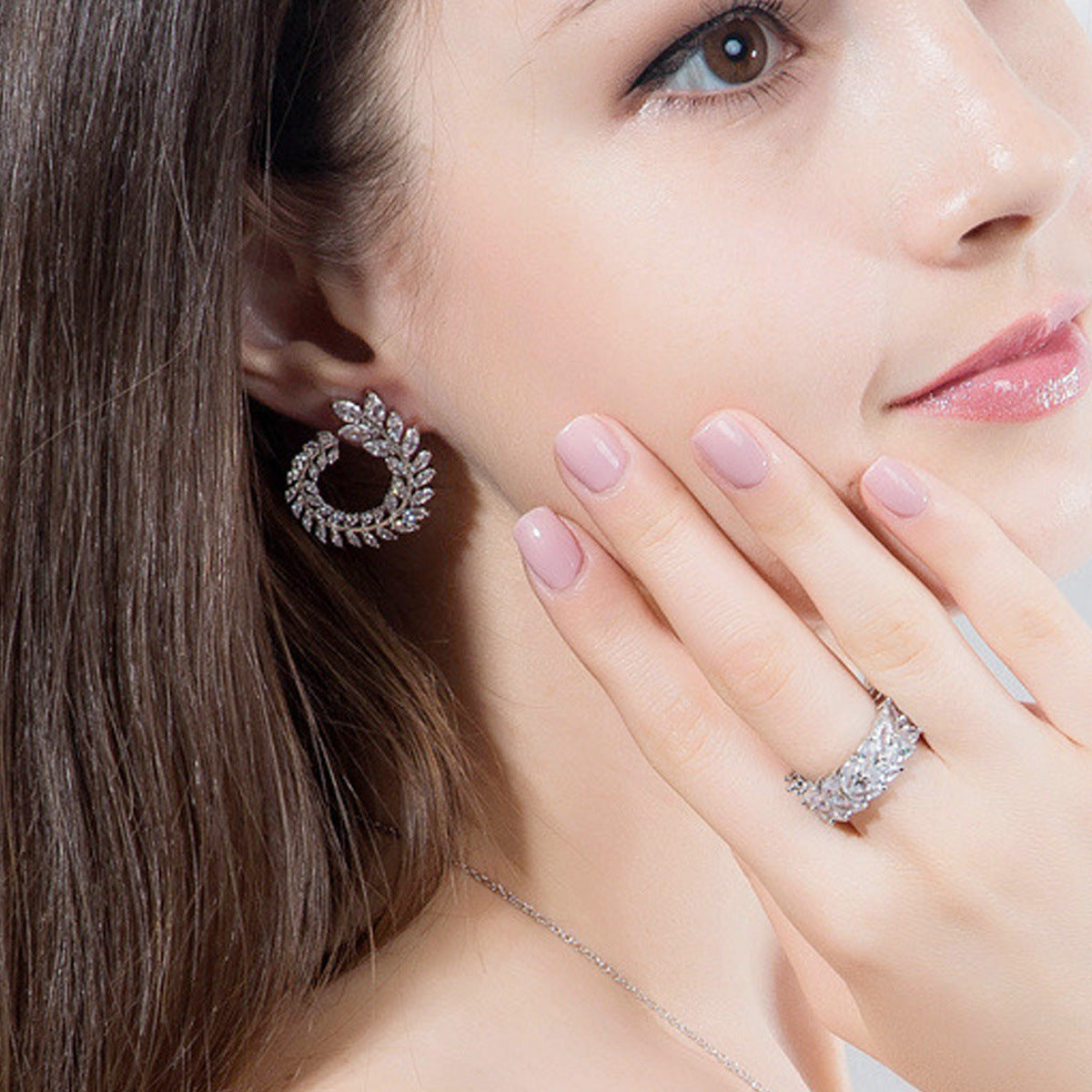 Sweet Style Silver Alloy Earrings Featuring Elegant Design For Everyday Wear