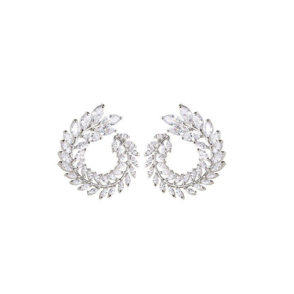 Sweet Style Silver Alloy Earrings Featuring Elegant Design For Everyday Wear