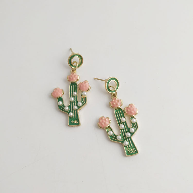 Pineapple Stud Earrings In Alloy Featuring Electroplated Finish With Alloy Ear Pins