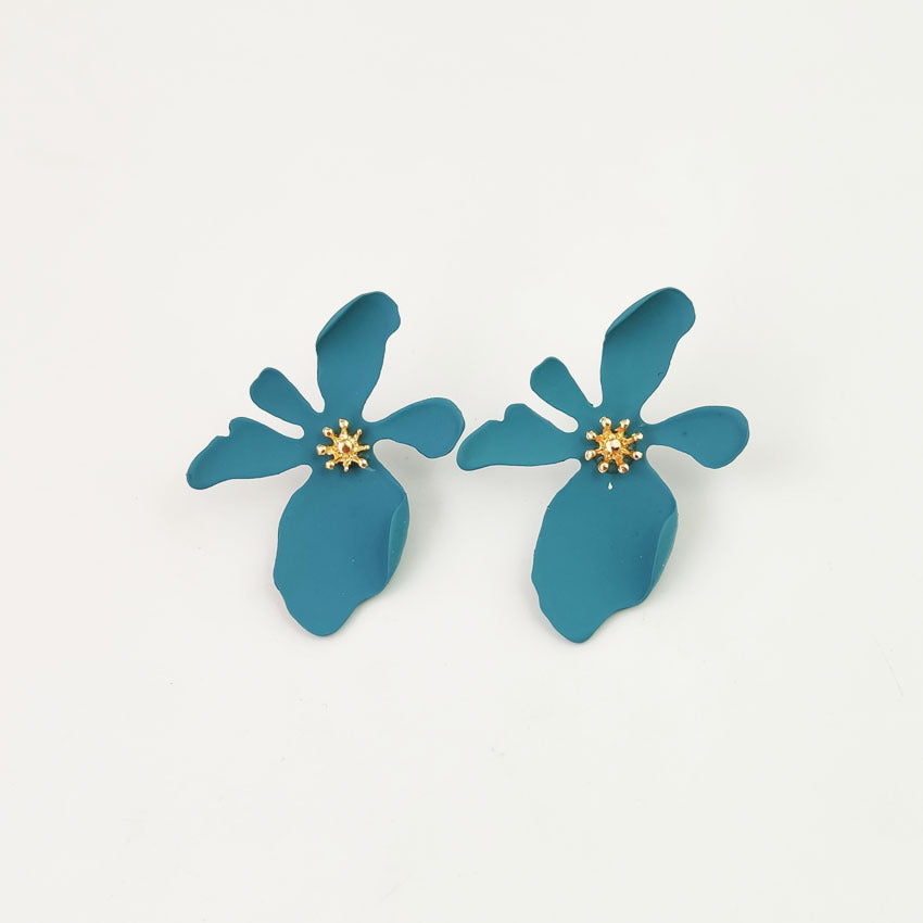Daisy Earrings For Women With 304 Stainless Steel Alloy Ear Pins In White