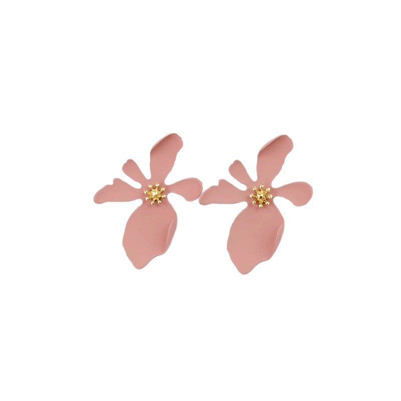 Daisy Earrings For Women With 304 Stainless Steel Alloy Ear Pins In White