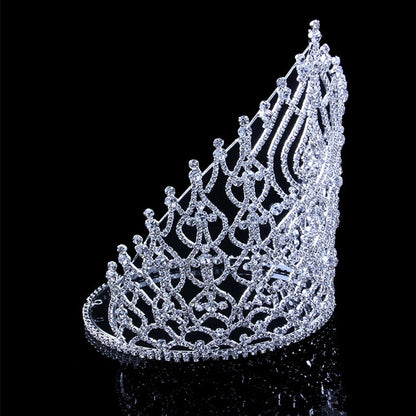 Luxurious Rhinestone Crown Hair Accessory For Women, Perfect For Birthday Celebrations