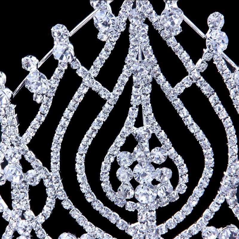 Luxurious Rhinestone Crown Hair Accessory For Women, Perfect For Birthday Celebrations