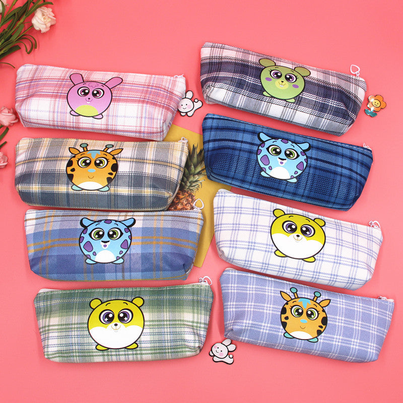 Lattice Pencil Case For Learning, Made Of Durable Polyester, Ideal For School And Office Use