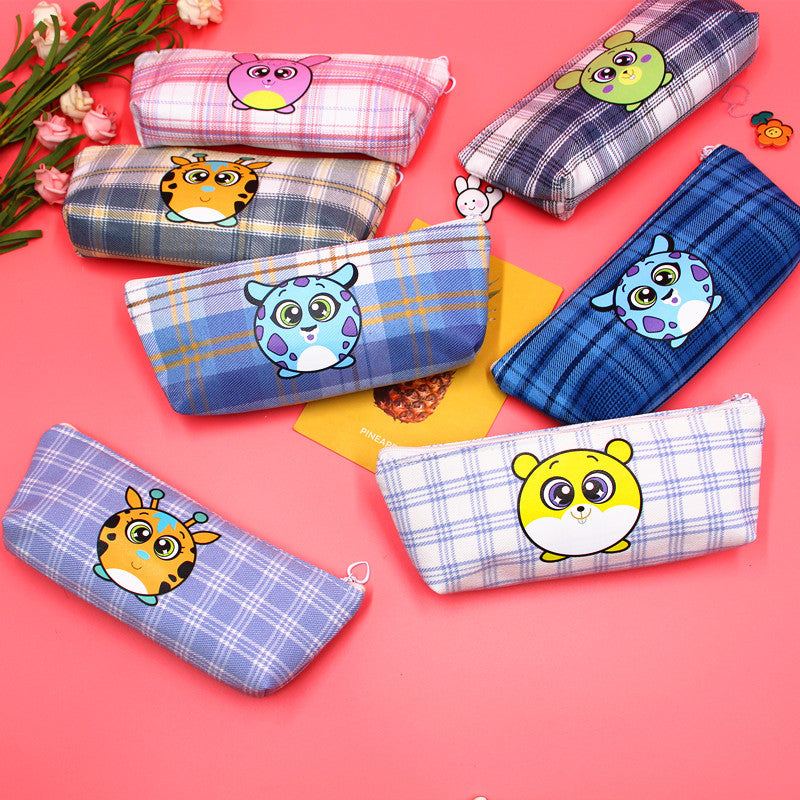 Lattice Pencil Case For Learning, Made Of Durable Polyester, Ideal For School And Office Use