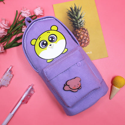Canvas Pencil Case Featuring Durable Material For Everyday Use