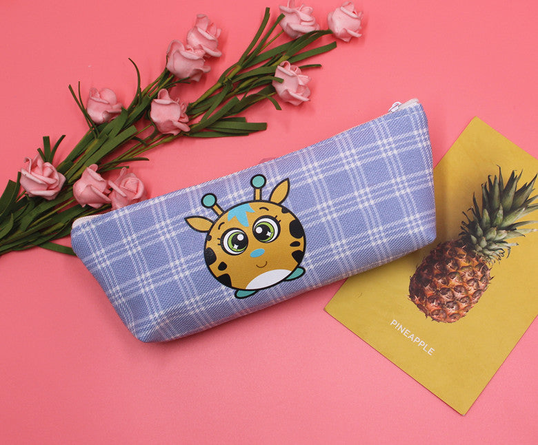 Lattice Pencil Case For Learning, Made Of Durable Polyester, Ideal For School And Office Use
