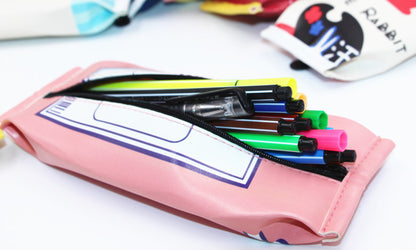 Gingerbread PU Leather Pencil Case For Learning, Stylish And Durable Stationery Accessory