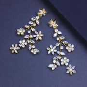 Leafy Flower Pattern Gold