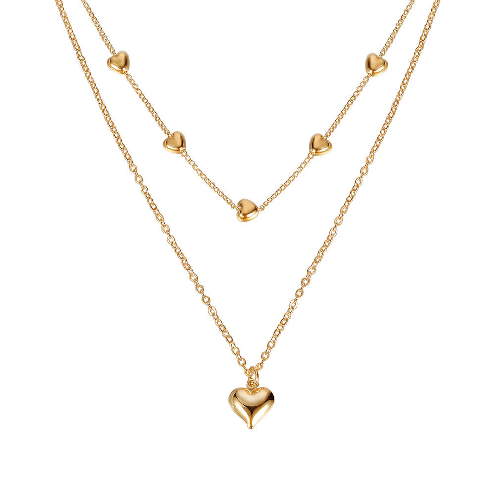 Geometric Jewelry Set For Women With KC Golden Plated Alloy And Zircon, Featuring 0.01µm Plating And Slider Chain