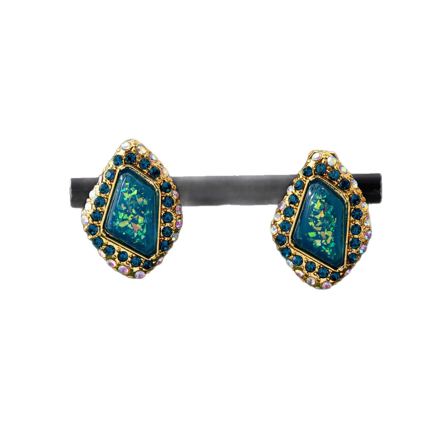Water Droplets Earrings For Unisex Featuring Zinc Alloy Material With 925 Sterling Silver Studs In Retro Style