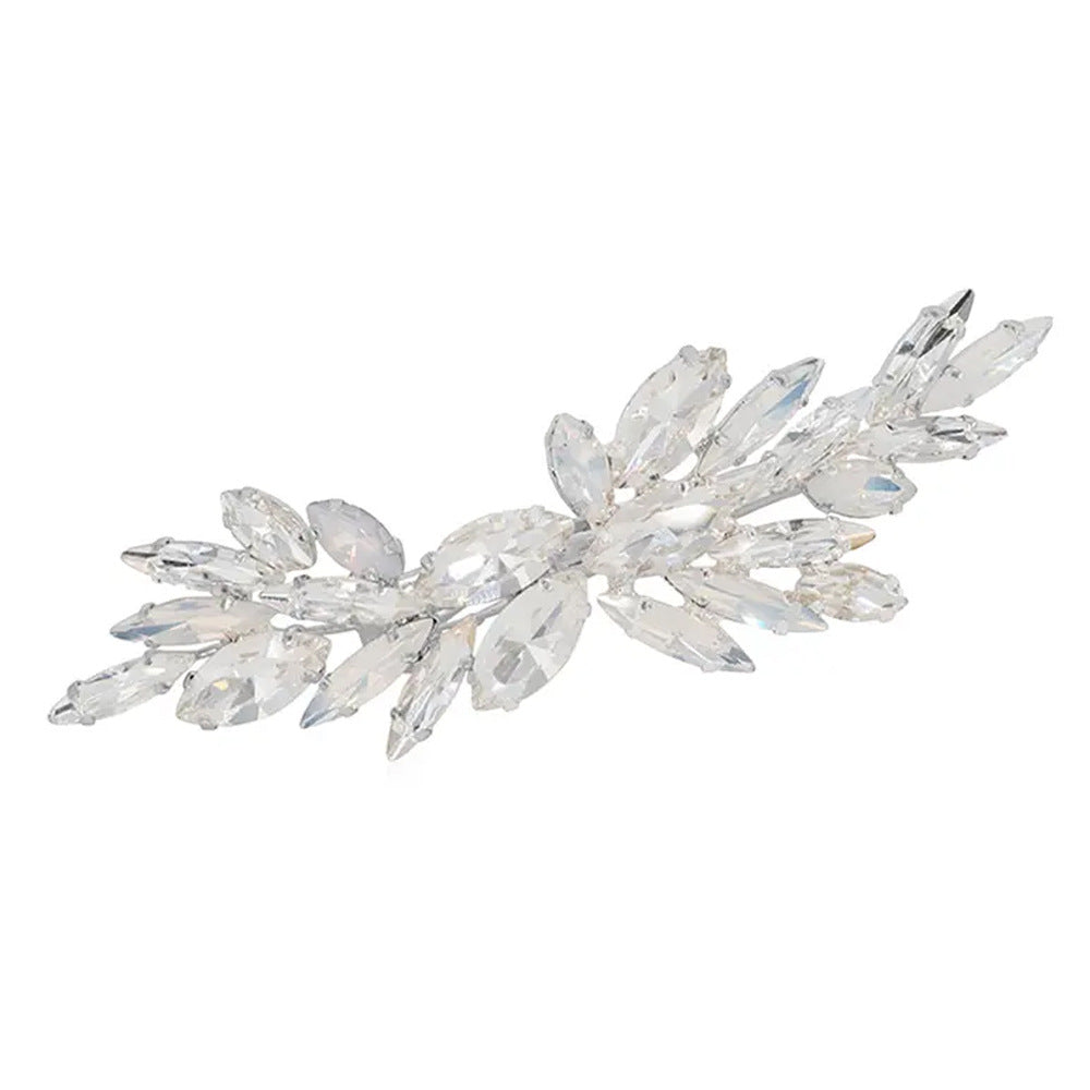 Wedding Leaf Hairpin For Women In Alloy With Rhinestones, Perfect For Wedding Season