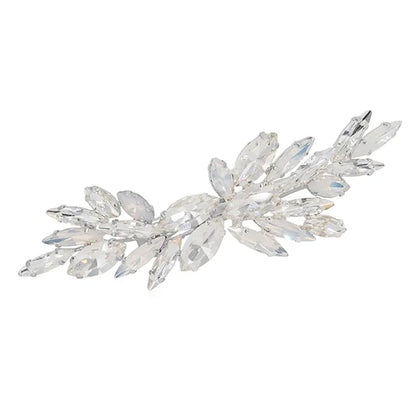 Wedding Leaf Hairpin For Women In Alloy With Rhinestones, Perfect For Wedding Season