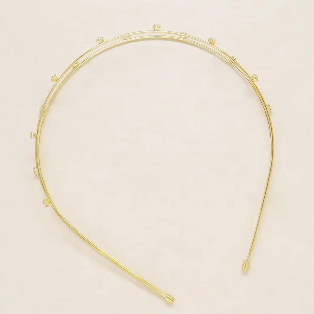 Geometric Bridal Jewelry Headband For Women With Rhinestones, Perfect For Wedding Season