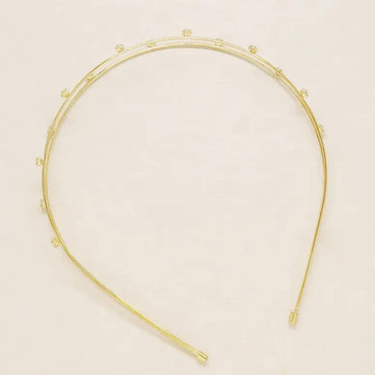 Geometric Bridal Jewelry Headband For Women With Rhinestones, Perfect For Wedding Season