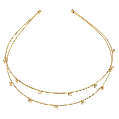 Geometric Bridal Jewelry Headband For Women With Rhinestones, Perfect For Wedding Season