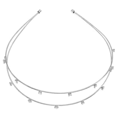 Geometric Bridal Jewelry Headband For Women With Rhinestones, Perfect For Wedding Season