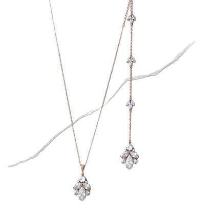 Silver Alloy Body Chain For Women With Leaf Pattern And Electroplated Finish, Featuring Rhinestones