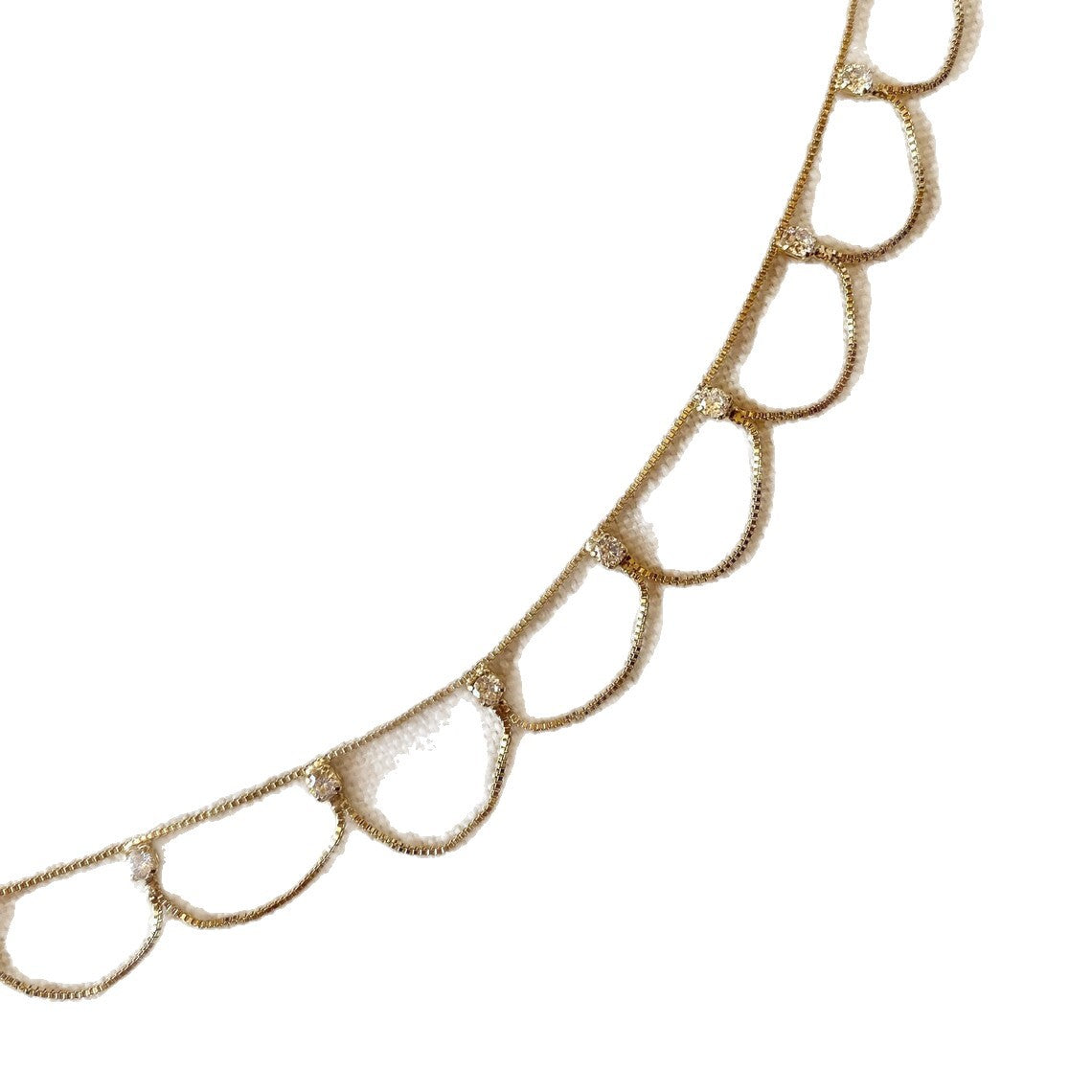 Silver Women's Waist Chain With Geometric Pattern, Rhinestones And Artificial Gemstones, Electroplated Finish