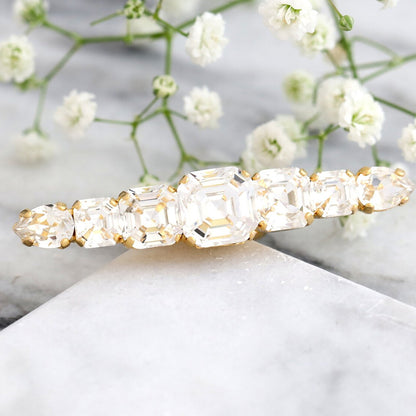 Silver Quadrilateral Adjustable Ring For Women In Alloy With Rhinestones Featuring Electroplated Finish