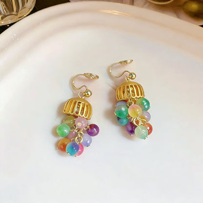 Tassel Earrings For Unisex Featuring White Alloy Design With 925 Sterling Silver Studs