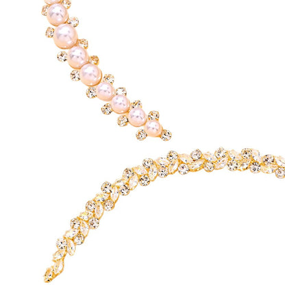 Rhombus Alloy Choker For Women With Rhinestones Pendant In Silver