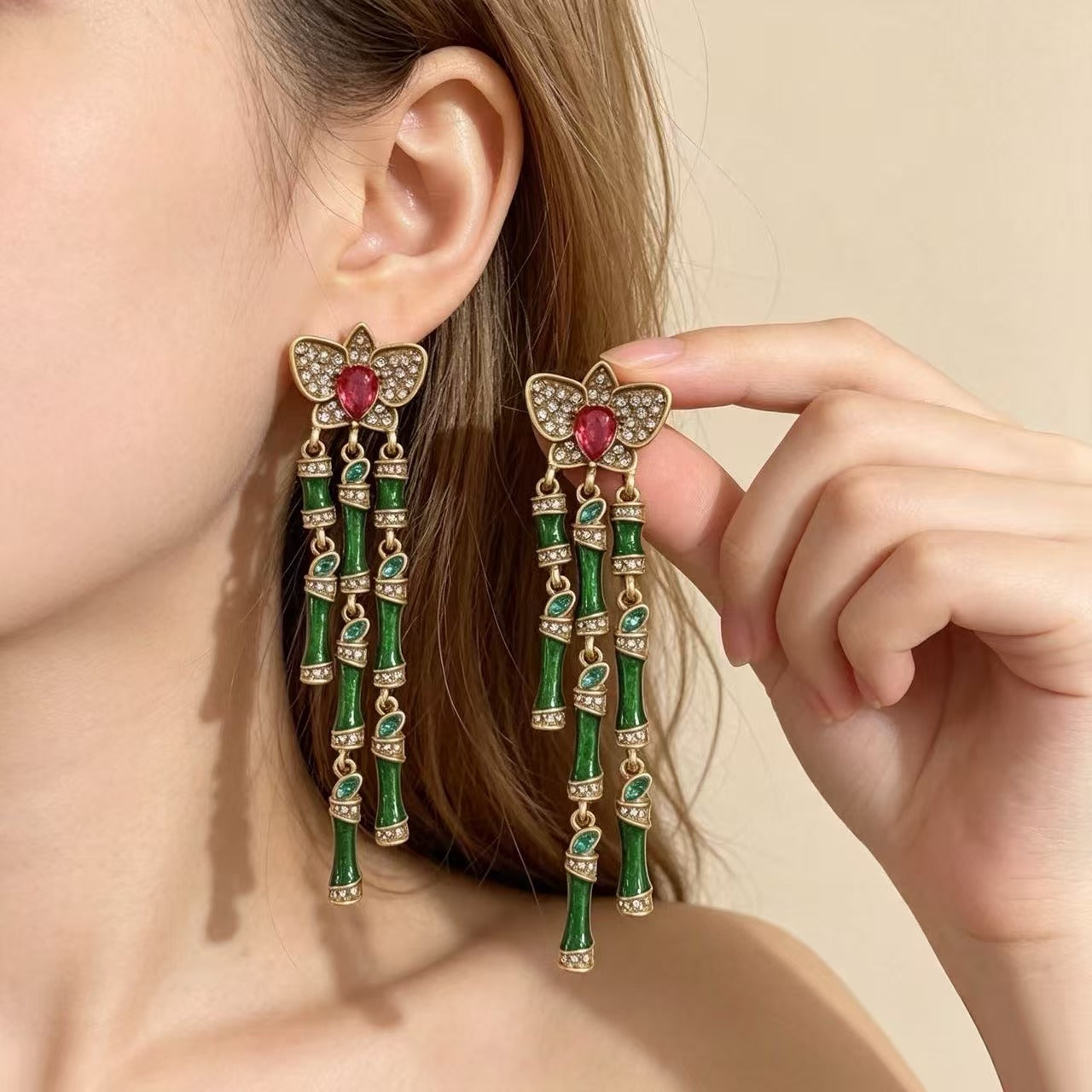 Butterfly Tassel Earrings For Unisex Featuring Zinc Alloy Material And 925 Sterling Silver Stud Posts In Silver