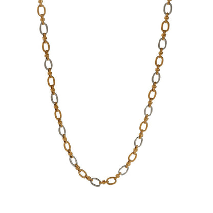 Waterproof Non Tarnish Necklace For Women Featuring Titanium Steel Chain With 18K Real Gold Plated Electroplated Finish