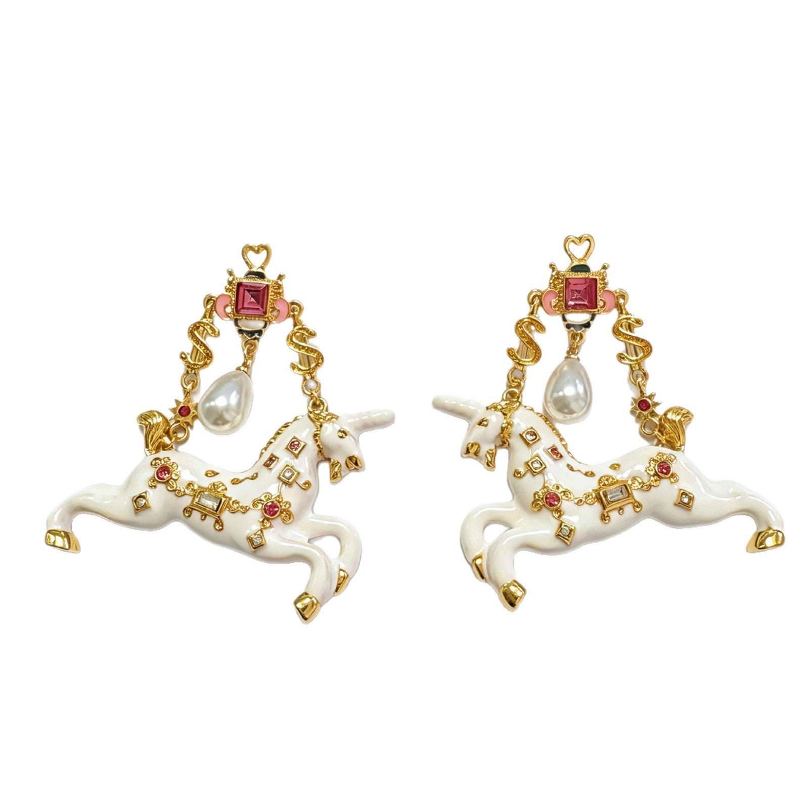 Animal Drop Earrings For Unisex Featuring Zinc Alloy With Rhinestones And 925 Sterling Silver Ear Pins