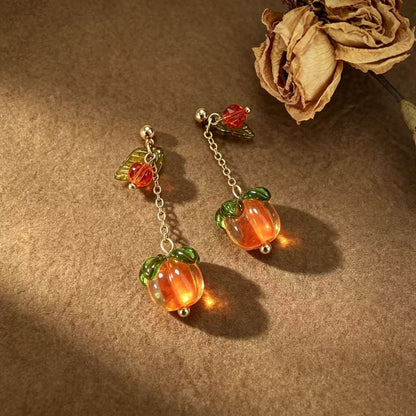 Sweet Fruit Stud Earrings For Women With 925 Sterling Silver Posts, Zinc Alloy Design, Perfect For New Year