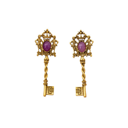 Water Droplets Stud Earrings For Unisex Featuring Ombre Enamel Design With Alloy Posts