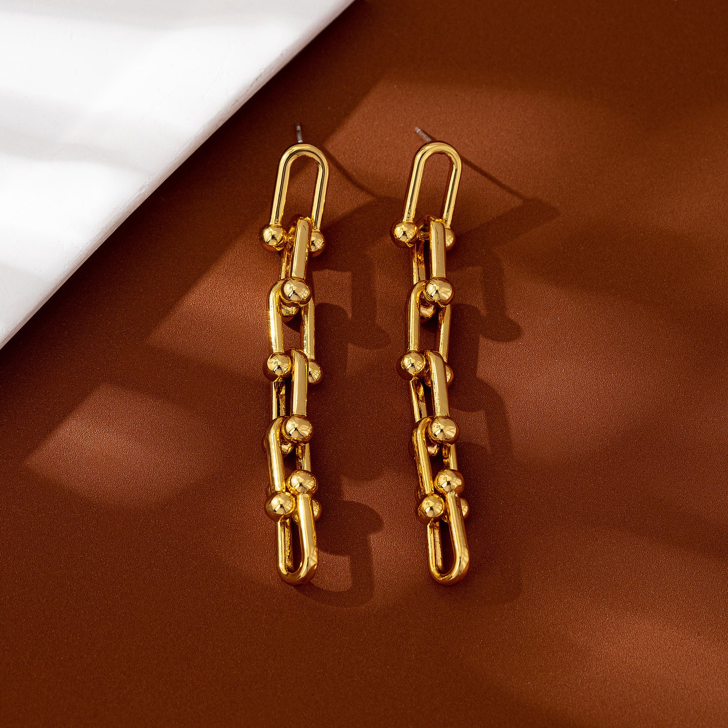 Retro Silver Leaf Tassel Dangling Earrings In Zinc Alloy With Electroplated Finish, Clip Earrings
