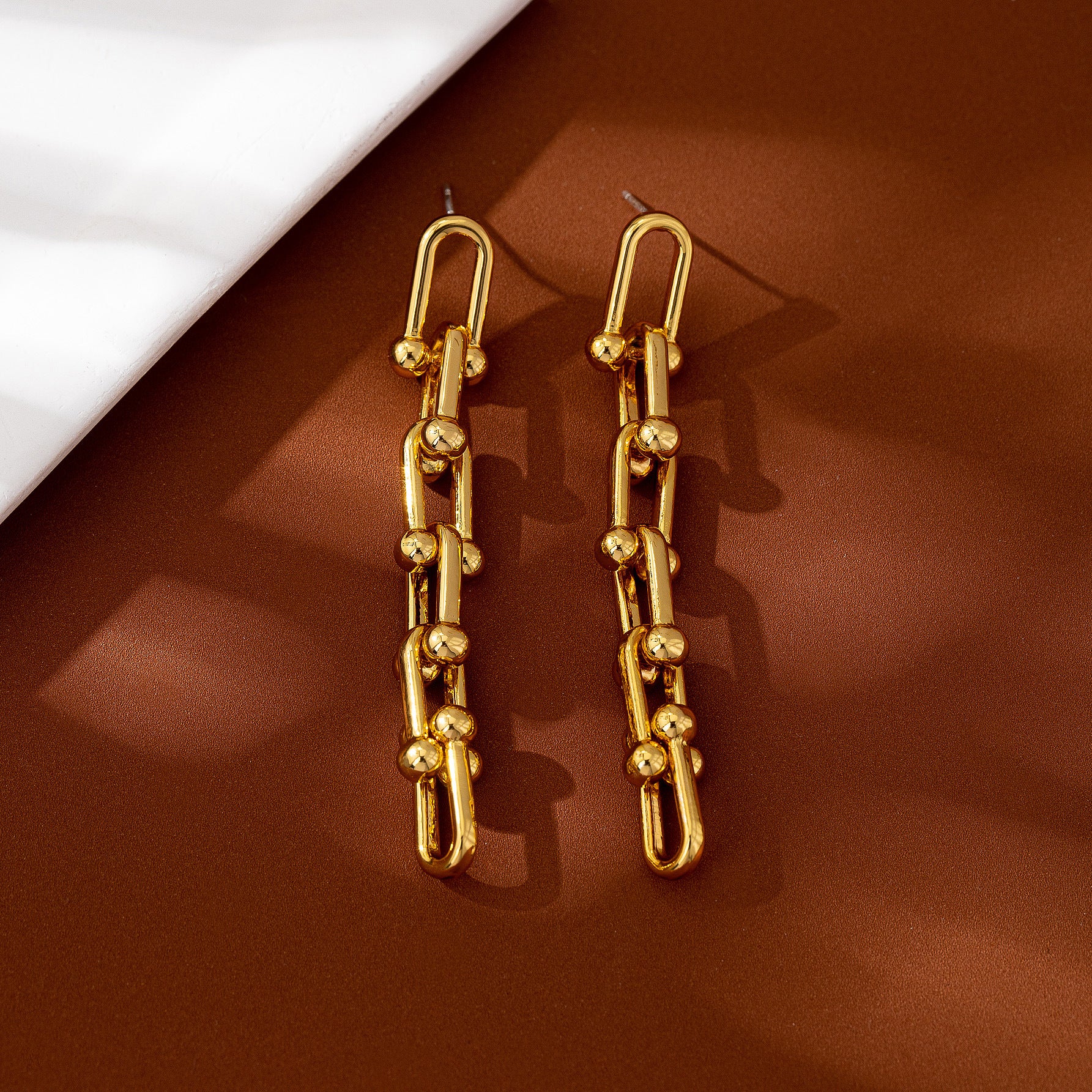 Retro Silver Leaf Tassel Dangling Earrings In Zinc Alloy With Electroplated Finish, Clip Earrings