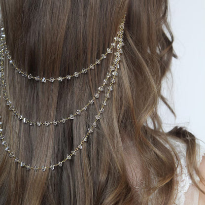 Bridal Jewelry Headband For Women Featuring Rhinestones And Crystal Inlay In Elegant Silver