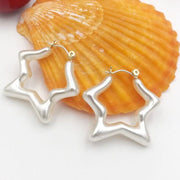 White Star Earrings