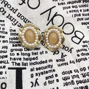 Yellow Oval Silver Needle