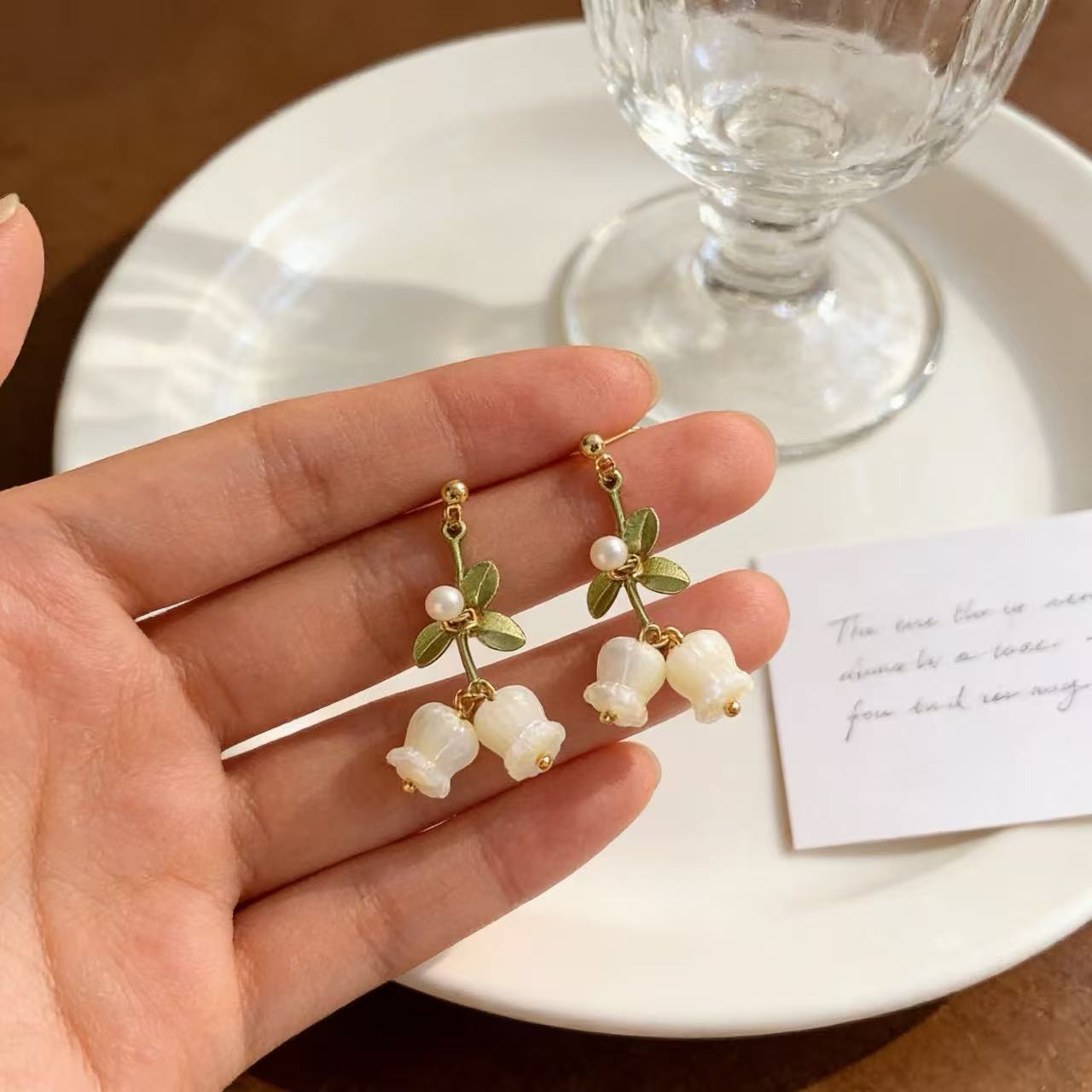 Sweet Flowers Stud Earrings For Women With 925 Sterling Silver Posts Featuring Enamel Craftwork