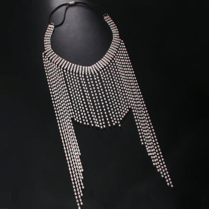 Bridal Tassel Hair Chain Insert Comb For Women With Rhinestones, Perfect For Wedding Season