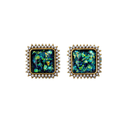 Bow Tie Stud Earrings For Unisex Featuring Zinc Alloy With Crystal Inlay And 925 Sterling Silver Posts In Retro Style