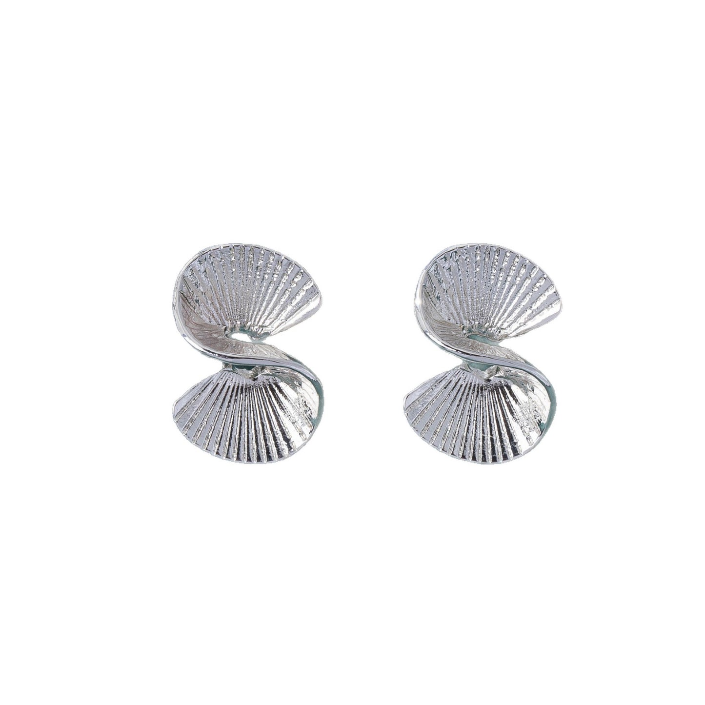 Asymmetrical Flowers Stud Earrings For Unisex Featuring Electroplated Zinc Alloy With 925 Sterling Silver Ear Pins