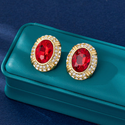 Handmade Water Droplets Earrings For Unisex Featuring Zinc Alloy Material And 925 Sterling Silver Studs With Glass Inlay In Silver
