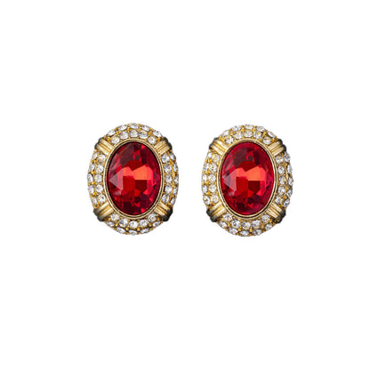 Handmade Water Droplets Earrings For Unisex Featuring Zinc Alloy Material And 925 Sterling Silver Studs With Glass Inlay In Silver